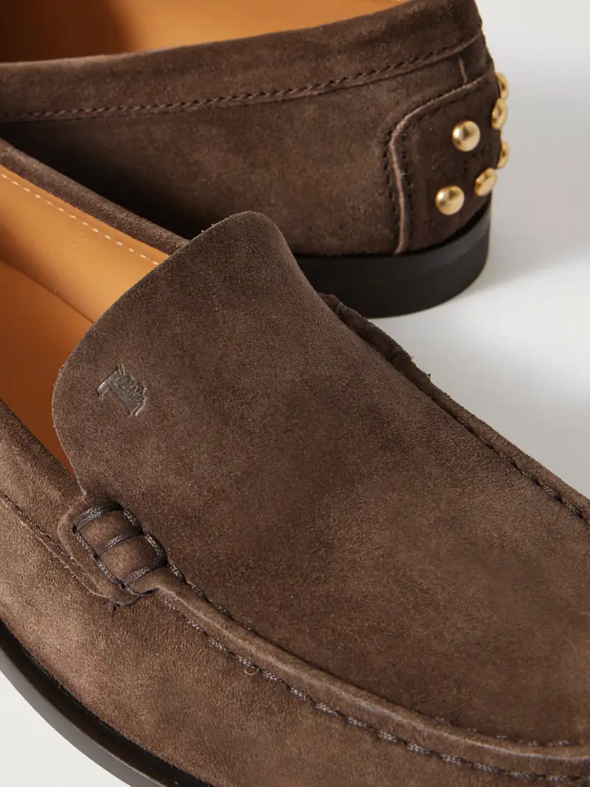 Tod's Studded Suede Loafers | Thumbnail 4 Tod's Studded Suede Loafers | Thumbnail 4
