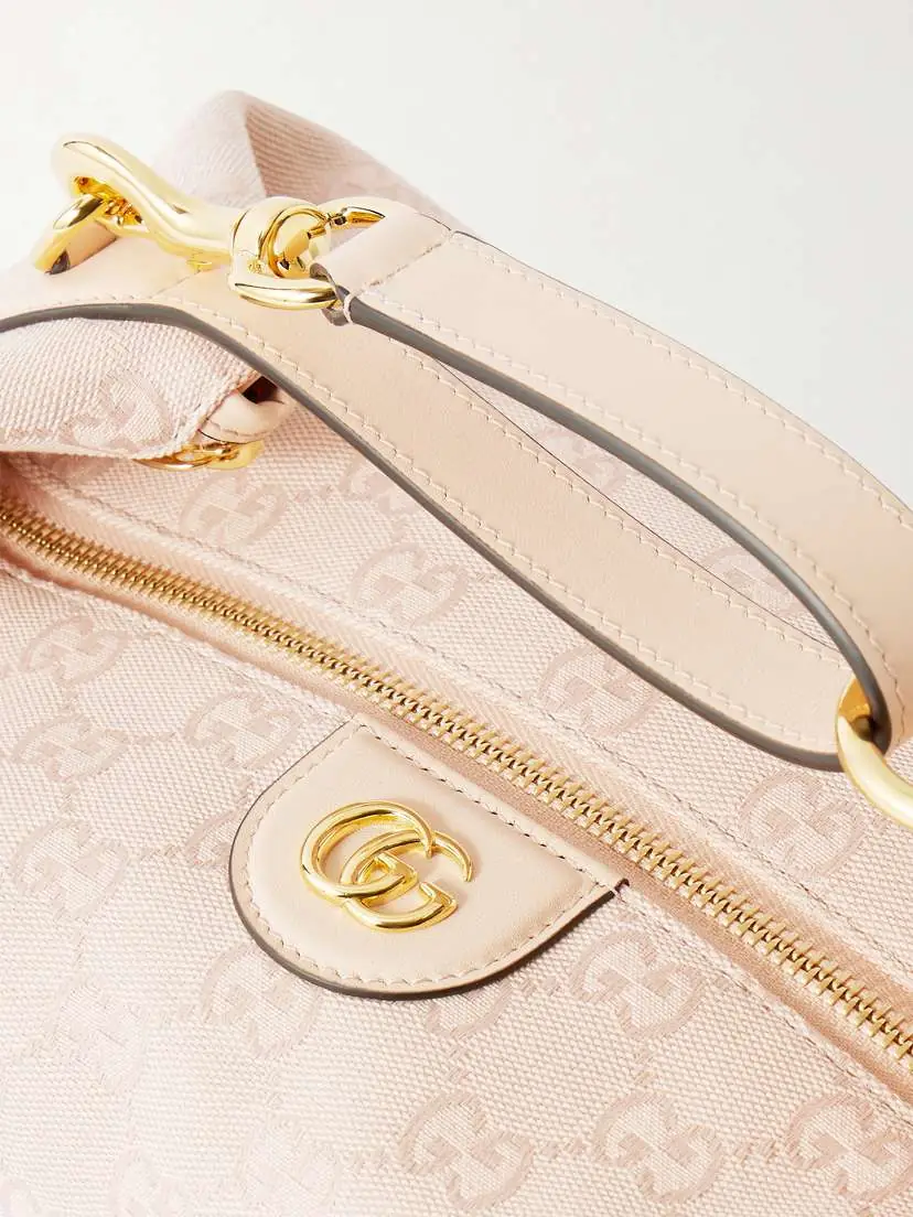 Gucci Ophidia Leather-trimmed Canvas-jacquard Clutch | Thumbnail 5 Gucci Ophidia Leather-trimmed Canvas-jacquard Clutch | Thumbnail 5