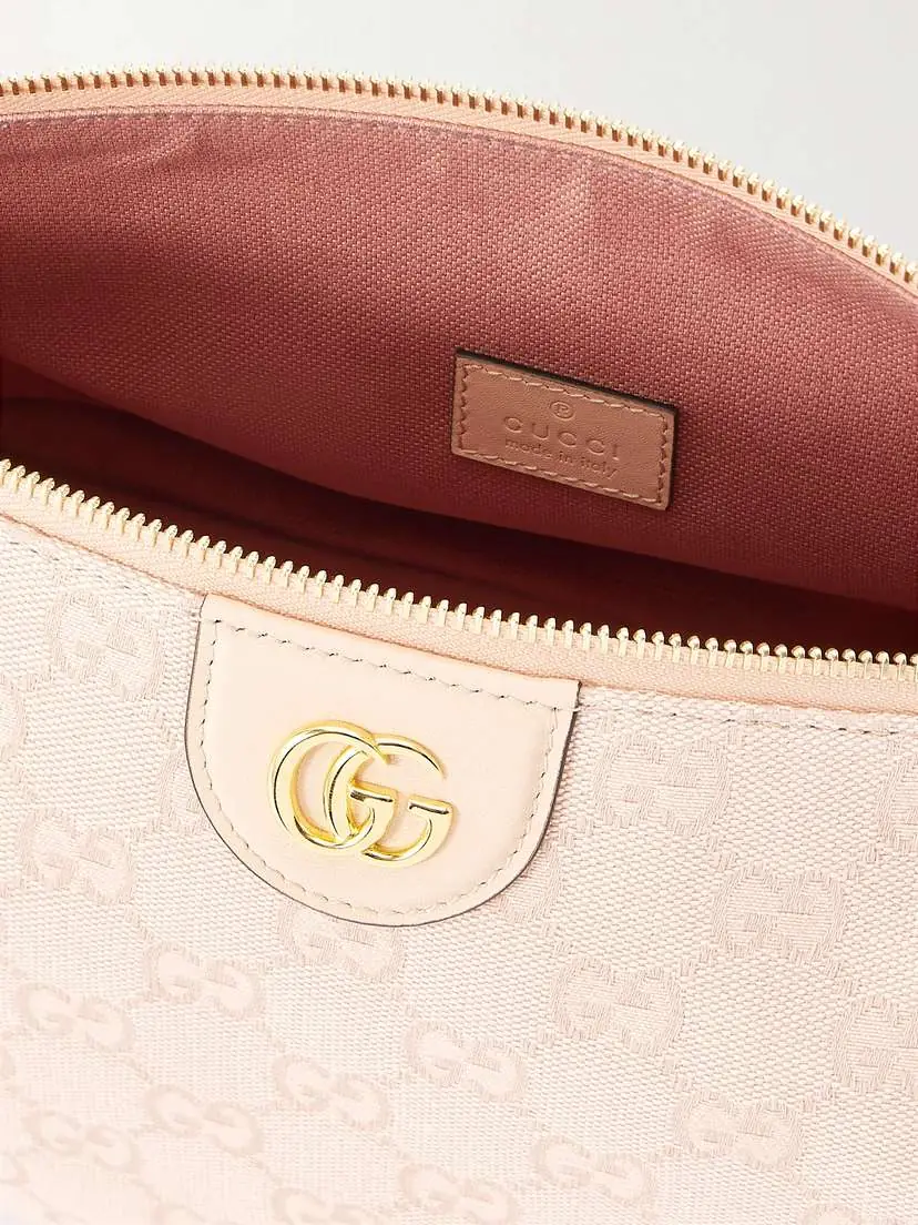Gucci Ophidia Leather-trimmed Canvas-jacquard Clutch | Thumbnail 6 Gucci Ophidia Leather-trimmed Canvas-jacquard Clutch | Thumbnail 6