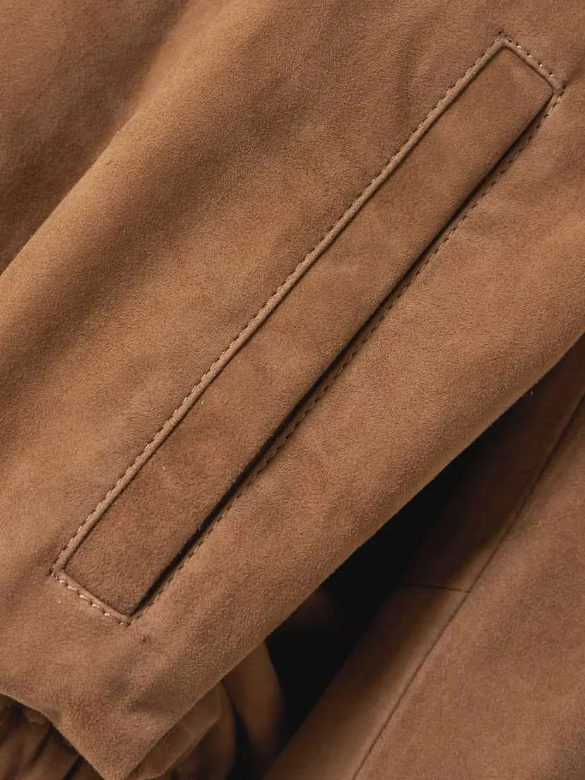 Nour Hammour Leo Paneled Suede Hoodie | Thumbnail 5