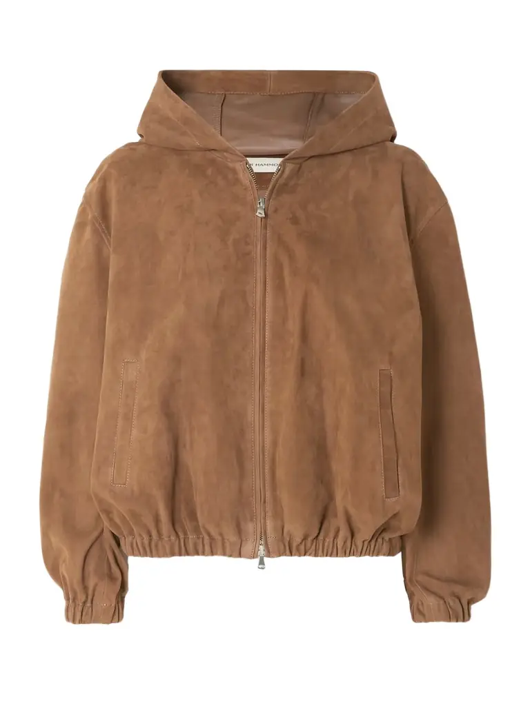 Leo Paneled Suede Hoodie Leo Paneled Suede Hoodie