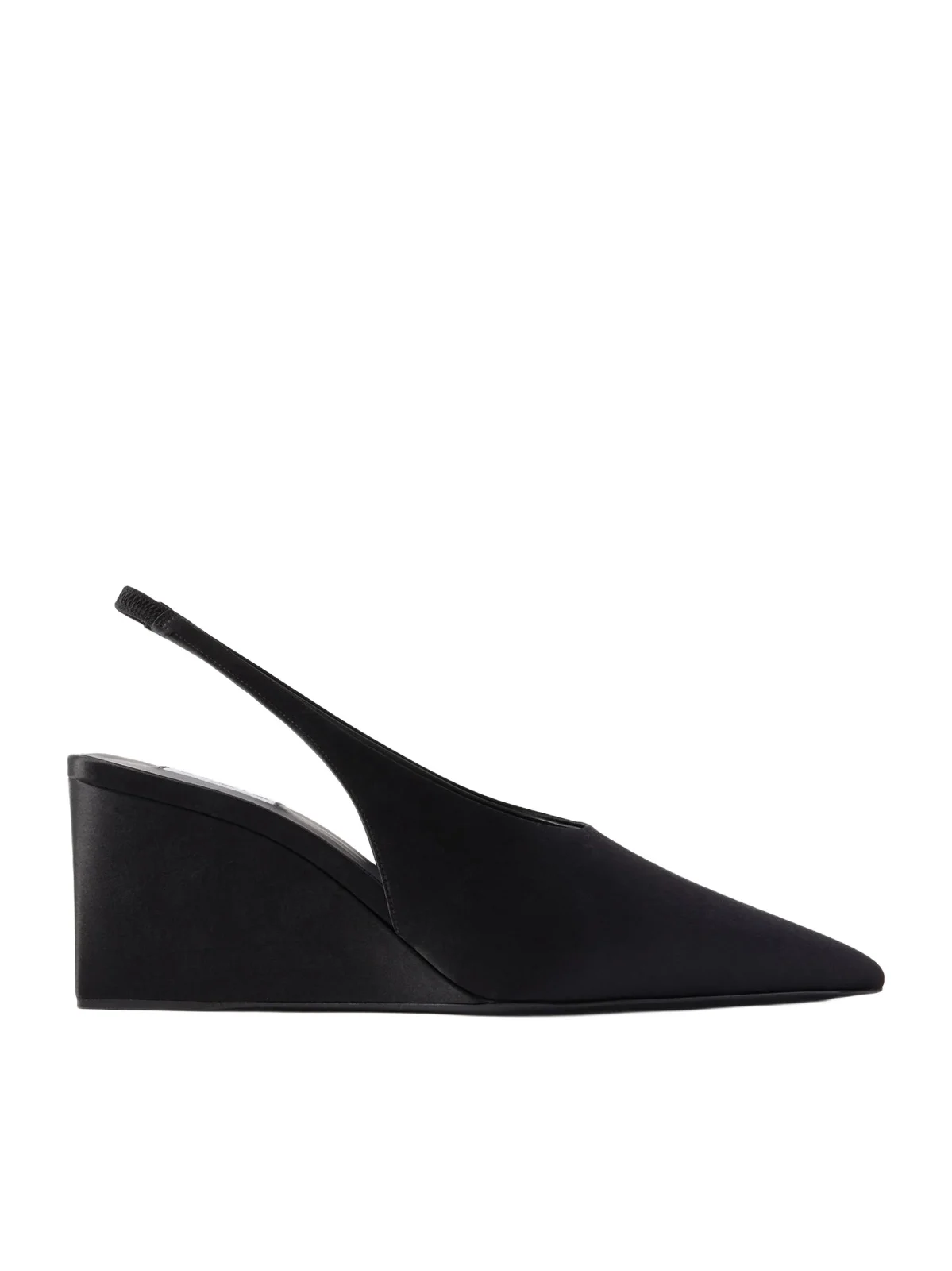 Cube 75 Satin Slingback Wedge Pumps Cube 75 Satin Slingback Wedge Pumps