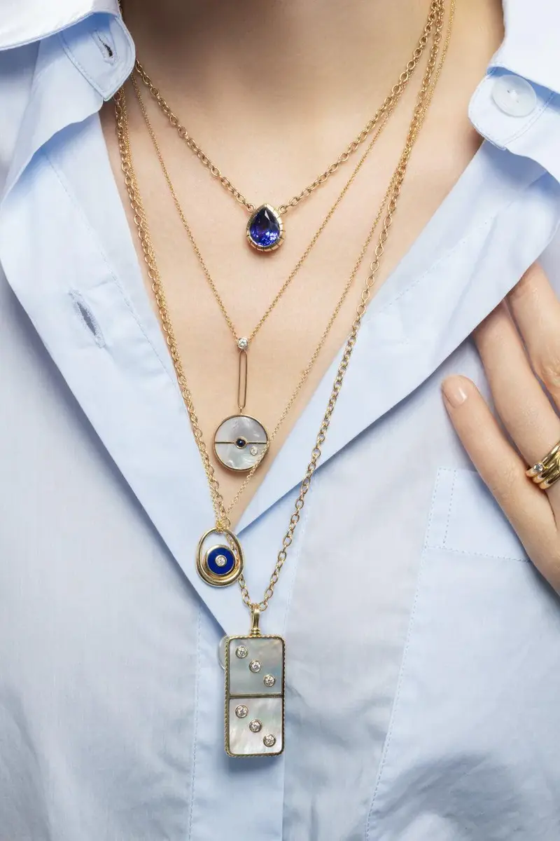 Retrouvaí Tanzanite Heirloom Pendant Necklace | Thumbnail 3