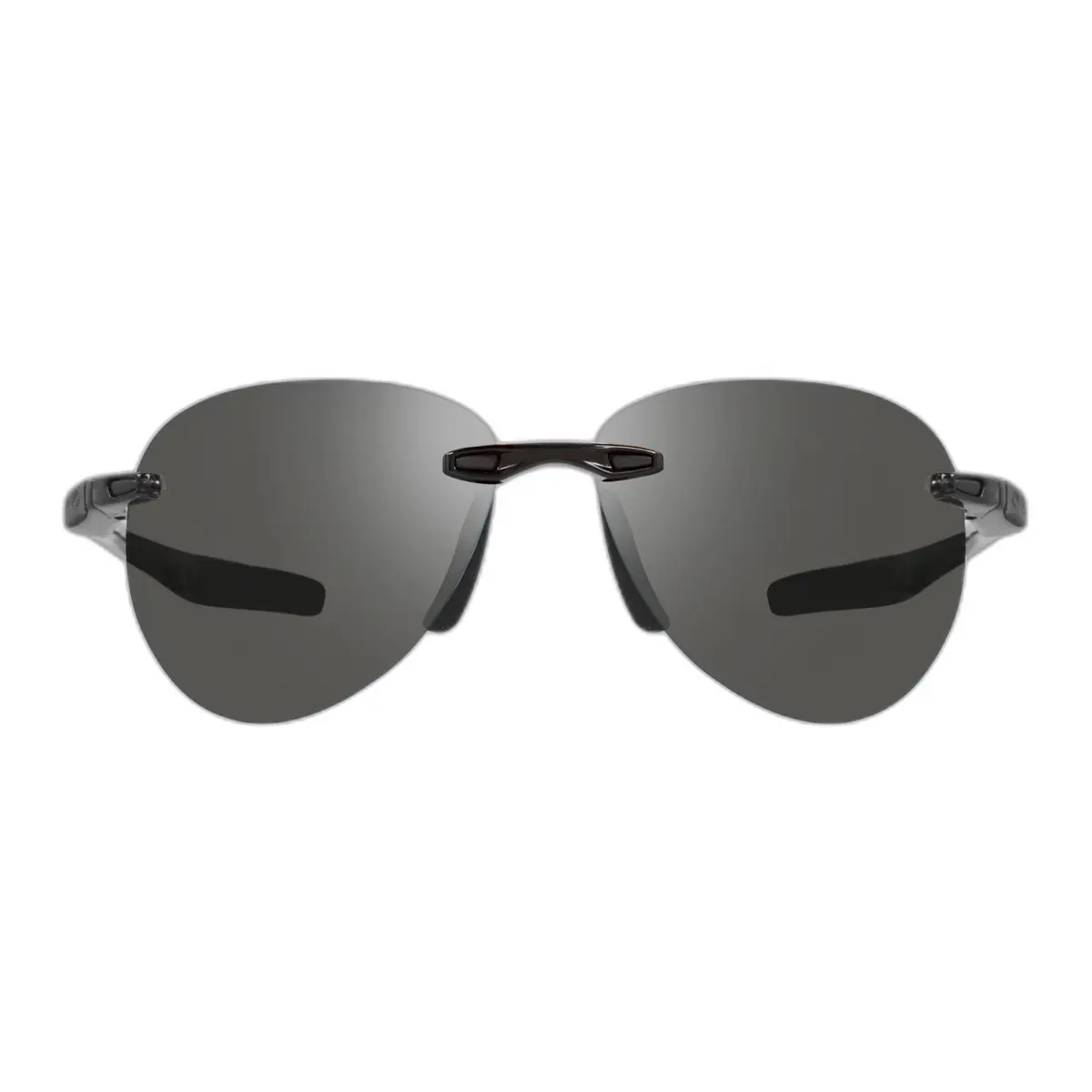 Revo Revo Descend Black & Graphite Rimless Aviator Sunglasses by The Solist