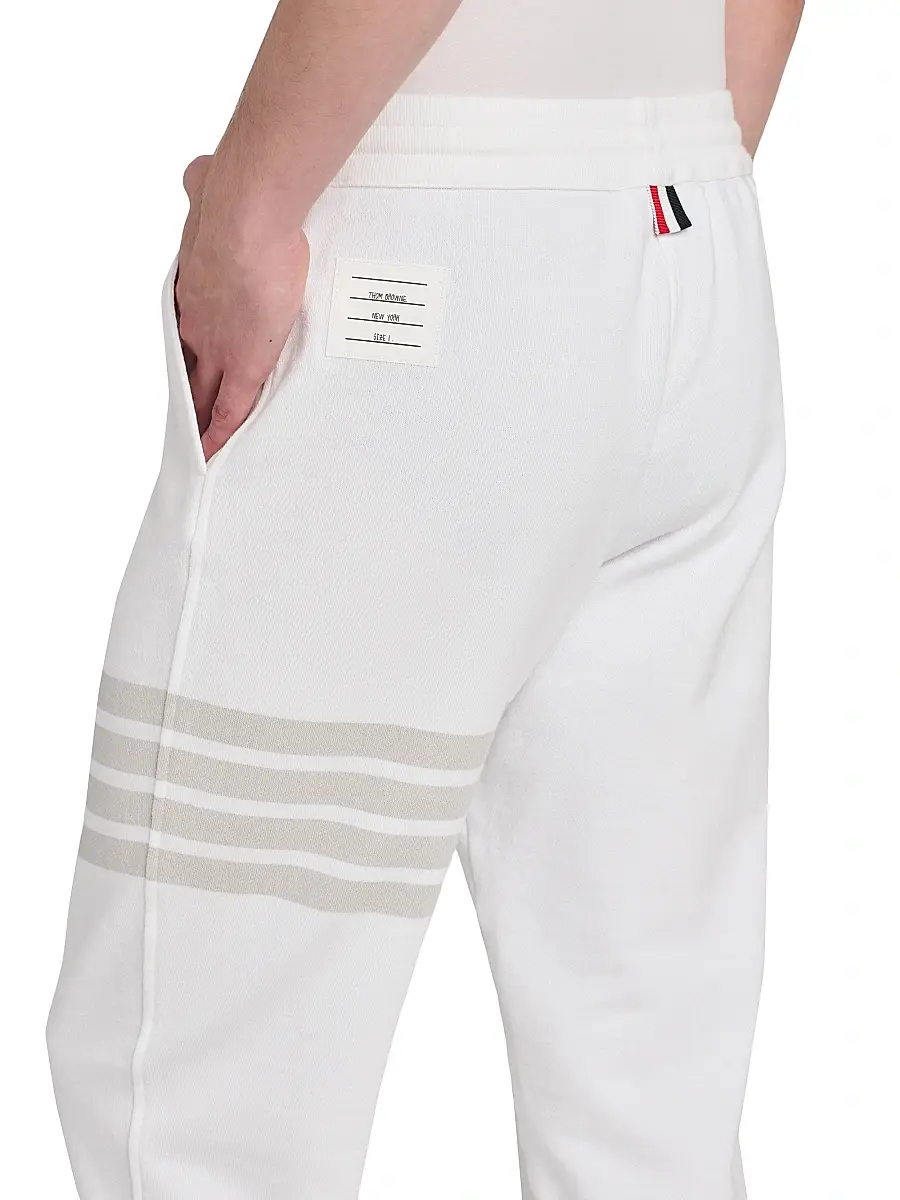 Thom Browne Men's 4 Bar Loopback Overdyed Sweatpants | Thumbnail 6
