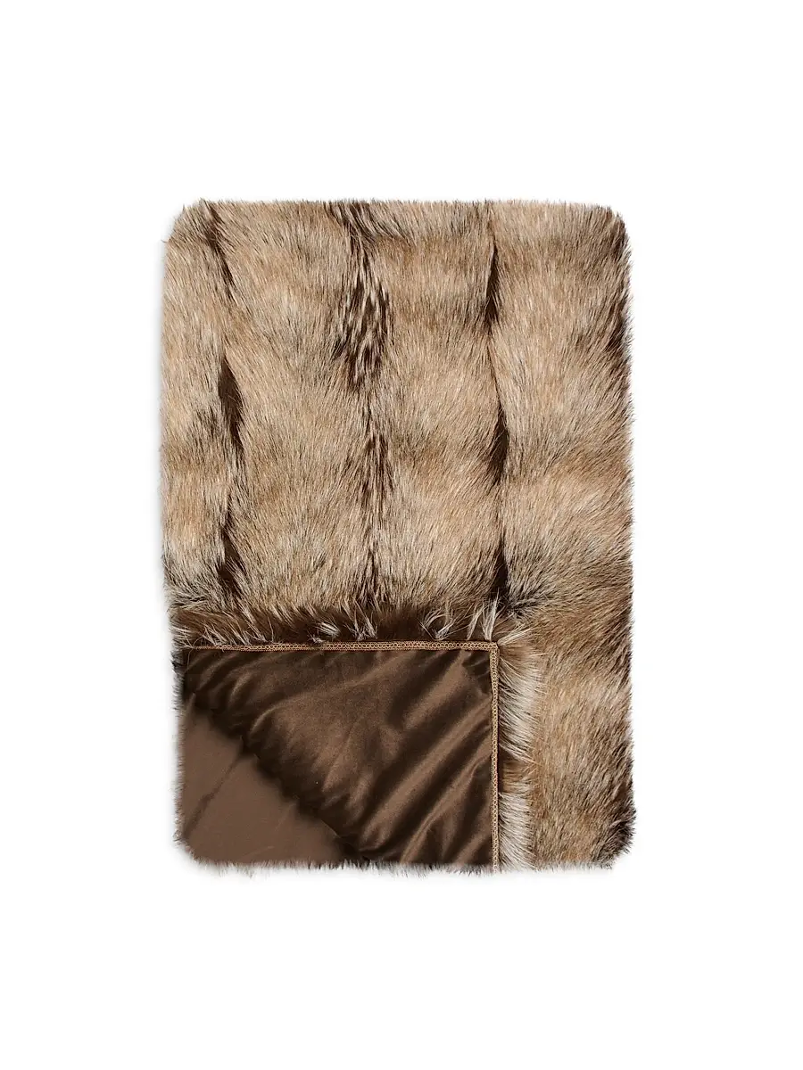 Lyla Grant Faux Fox Fur Throw