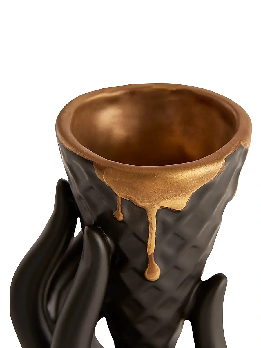 Jonathan Adler Gilded I-Scream Bud Vase | Thumbnail 3 Jonathan Adler Gilded I-Scream Bud Vase | Thumbnail 3
