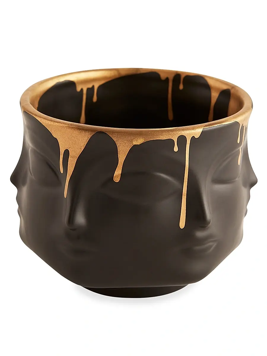 Jonathan Adler Gilded Dora Maar Vessel - Black Gold | Image 1 Jonathan Adler Gilded Dora Maar Vessel - Black Gold | Image 1