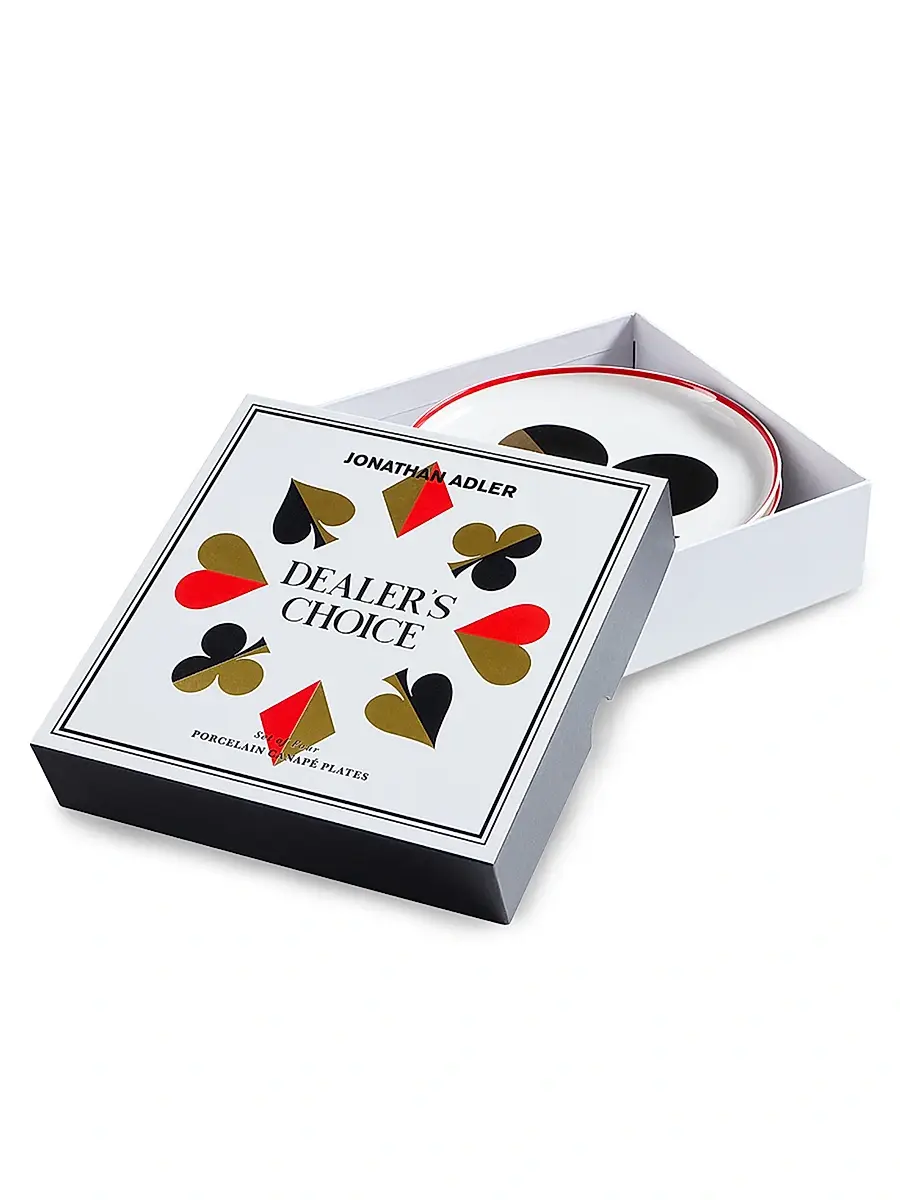 Jonathan Adler Dealer's Choice 4-Piece Canapé Plate Set | Thumbnail 2 Jonathan Adler Dealer's Choice 4-Piece Canapé Plate Set | Thumbnail 2