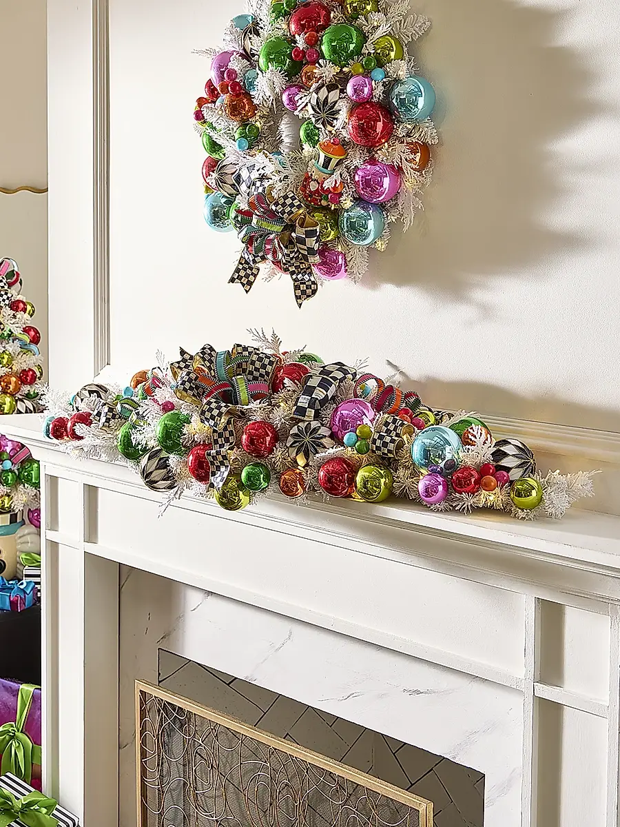 MacKenzie-Childs Confetti Christmas Mantle Garland