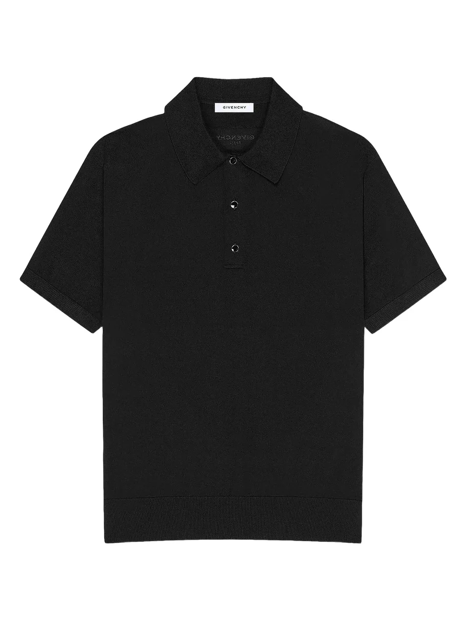 Men's Polo Shirt in Cotton with Gros Grain Details Men's Polo Shirt in Cotton with Gros Grain Details