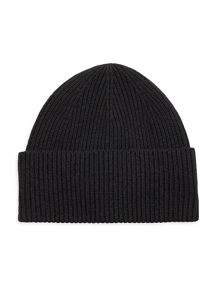 Women's Wool-Cashmere Rib-Knit Beanie