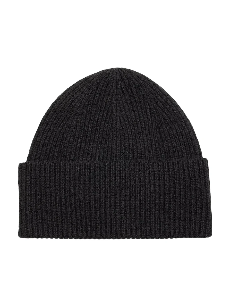 Women's Wool-Cashmere Rib-Knit Beanie
