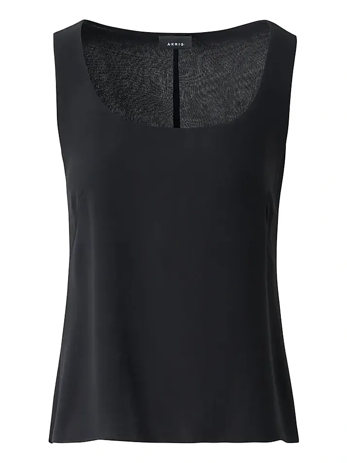 Women's Silk Gerogette Sleeveless Top