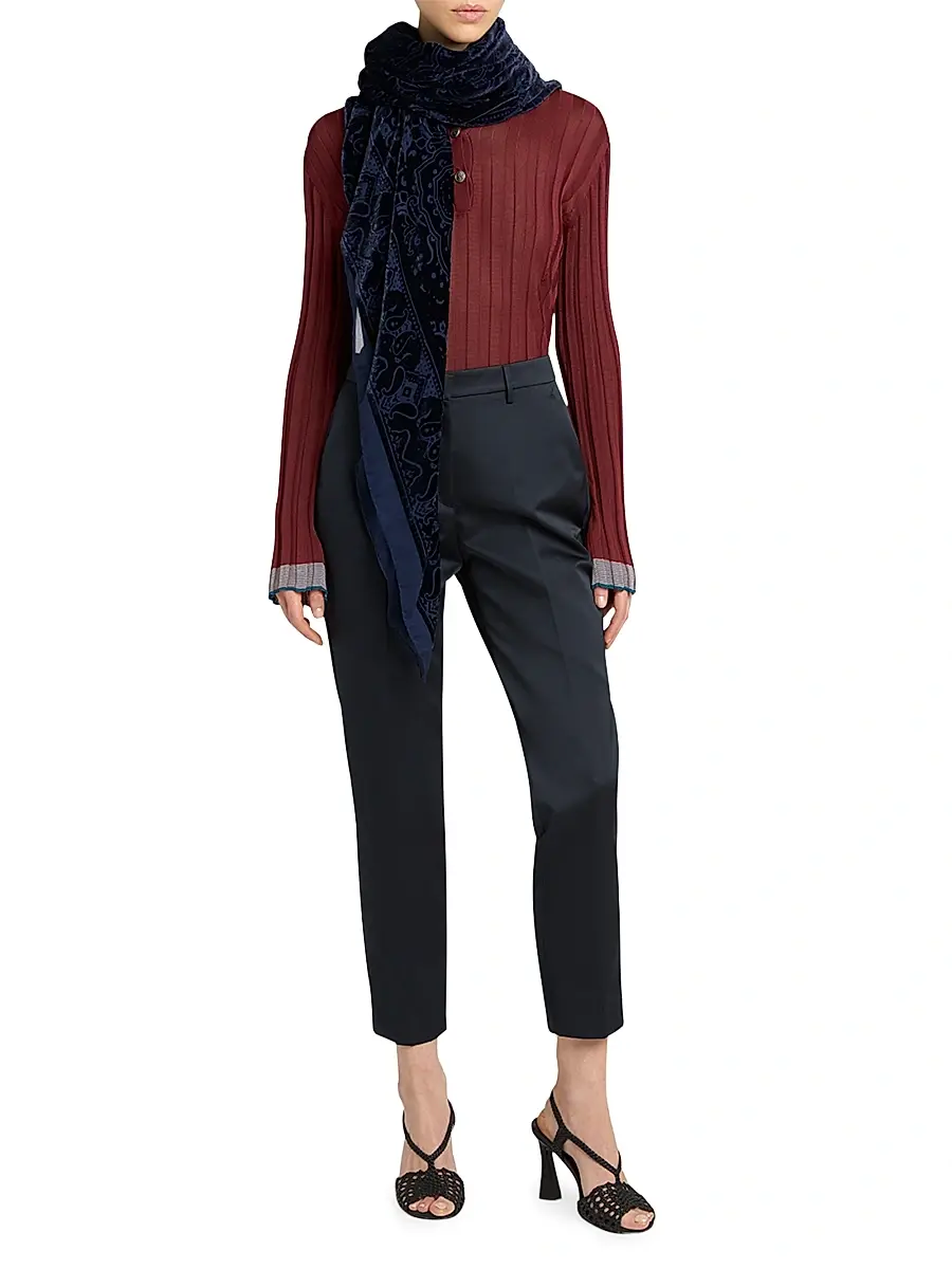 Etro Women's Aida Silk-Blend Paisley Shawl - Blue | Thumbnail 3 Etro Women's Aida Silk-Blend Paisley Shawl - Blue | Thumbnail 3