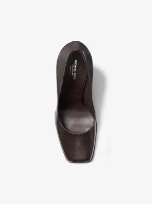 Michael Kors Collection Jeanne Leather Pump in Black | Thumbnail 2 Michael Kors Collection Jeanne Leather Pump in Black | Thumbnail 2