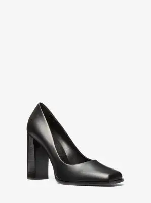Michael Kors Collection Jeanne Leather Pump in Black | Thumbnail 11 Michael Kors Collection Jeanne Leather Pump in Black | Thumbnail 11