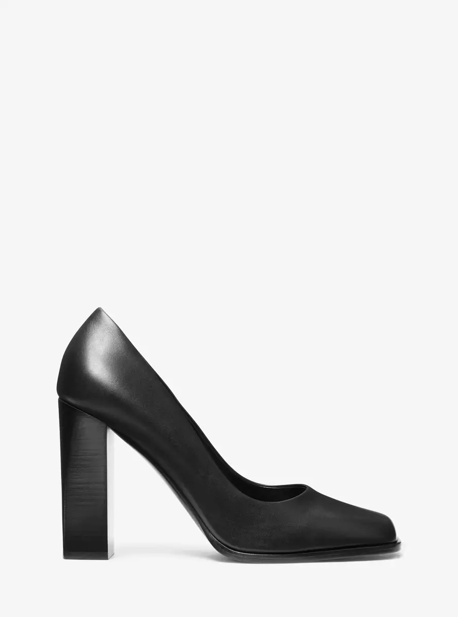 Michael Kors Collection Jeanne Leather Pump in Black | Thumbnail 13 Michael Kors Collection Jeanne Leather Pump in Black | Thumbnail 13