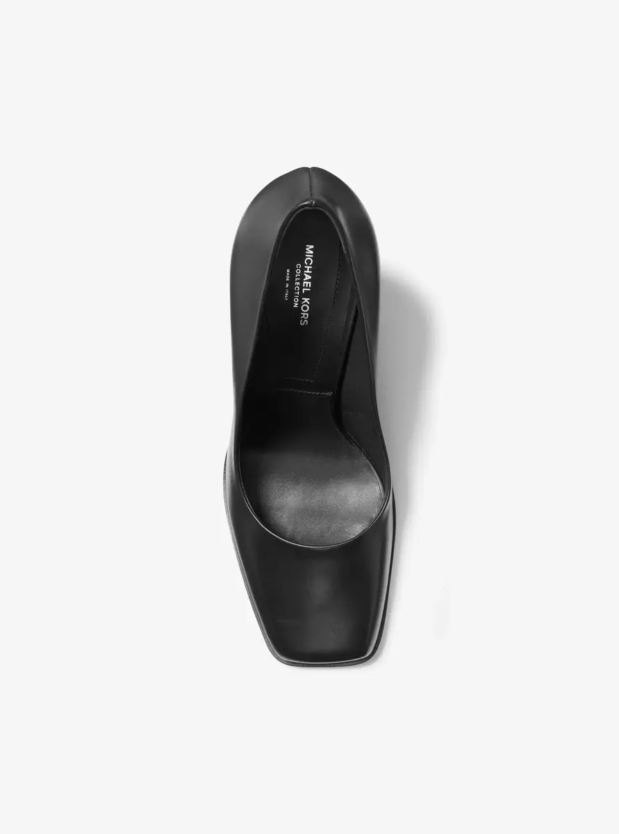 Michael Kors Collection Jeanne Leather Pump in Black | Thumbnail 16 Michael Kors Collection Jeanne Leather Pump in Black | Thumbnail 16