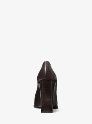 Michael Kors Collection Jeanne Leather Pump in Black | Thumbnail 3 Michael Kors Collection Jeanne Leather Pump in Black | Thumbnail 3