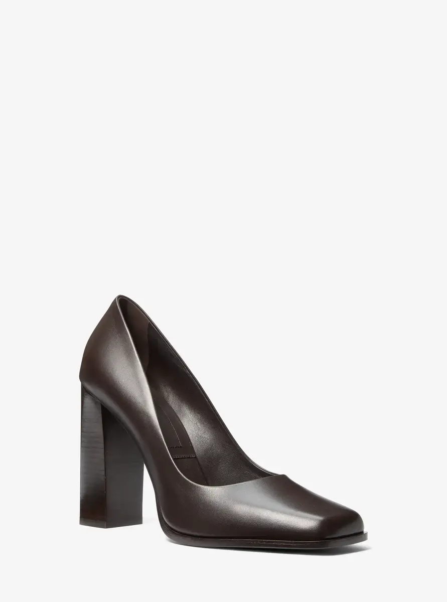 Michael Kors Collection Jeanne Leather Pump in Black | Thumbnail 21 Michael Kors Collection Jeanne Leather Pump in Black | Thumbnail 21