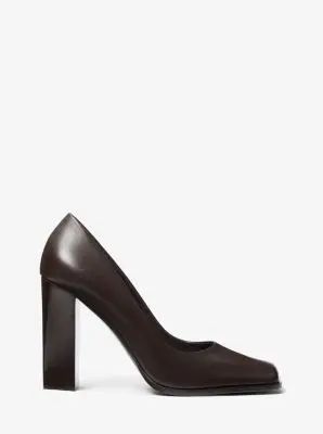 Michael Kors Collection Jeanne Leather Pump in Black | Thumbnail 4 Michael Kors Collection Jeanne Leather Pump in Black | Thumbnail 4