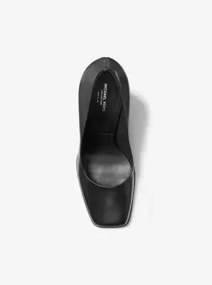 Michael Kors Collection Jeanne Leather Pump in Black | Thumbnail 8 Michael Kors Collection Jeanne Leather Pump in Black | Thumbnail 8