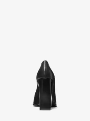 Michael Kors Collection Jeanne Leather Pump in Black | Thumbnail 9 Michael Kors Collection Jeanne Leather Pump in Black | Thumbnail 9