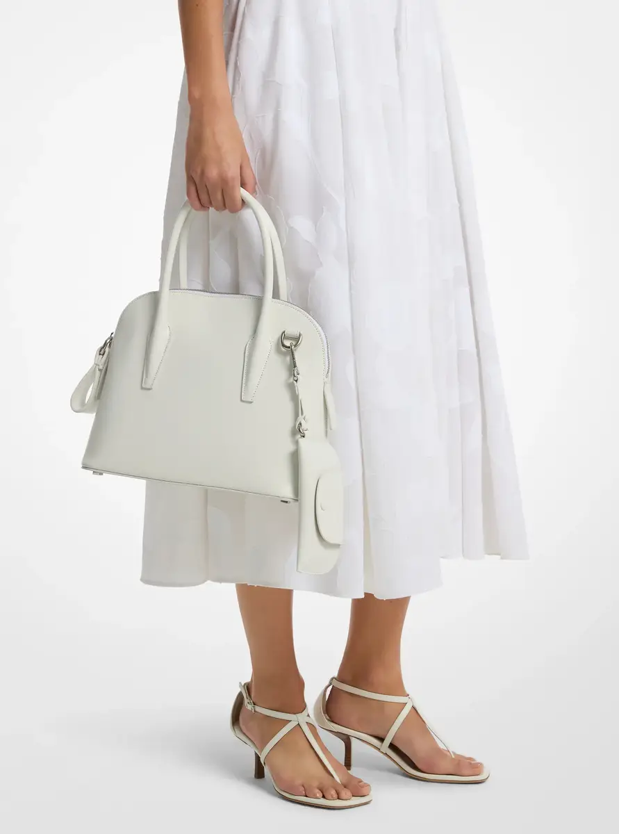 Michael Kors Collection Kaitlin Medium Leather Dome Satchel | Thumbnail 16 Michael Kors Collection Kaitlin Medium Leather Dome Satchel | Thumbnail 16