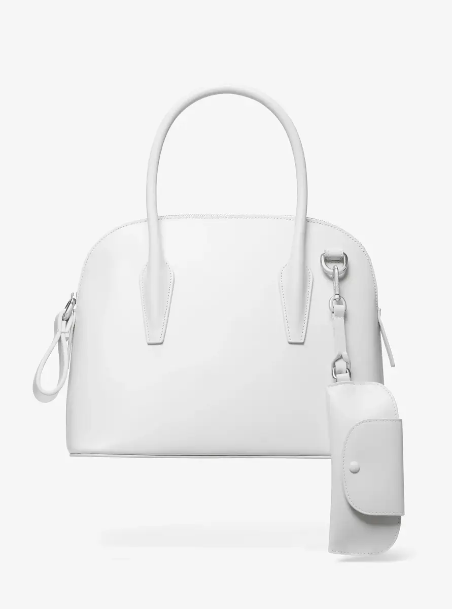 Michael Kors Collection Kaitlin Medium Leather Dome Satchel | Thumbnail 18 Michael Kors Collection Kaitlin Medium Leather Dome Satchel | Thumbnail 18
