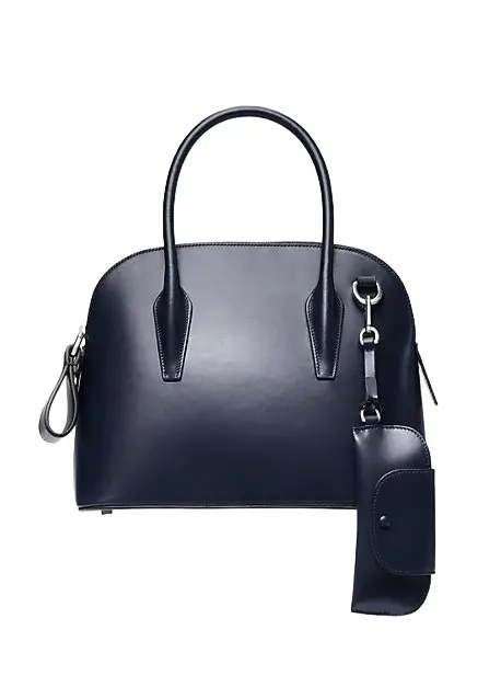 Michael Kors Collection Kaitlin Medium Leather Dome Satchel | Image 1 Michael Kors Collection Kaitlin Medium Leather Dome Satchel | Image 1