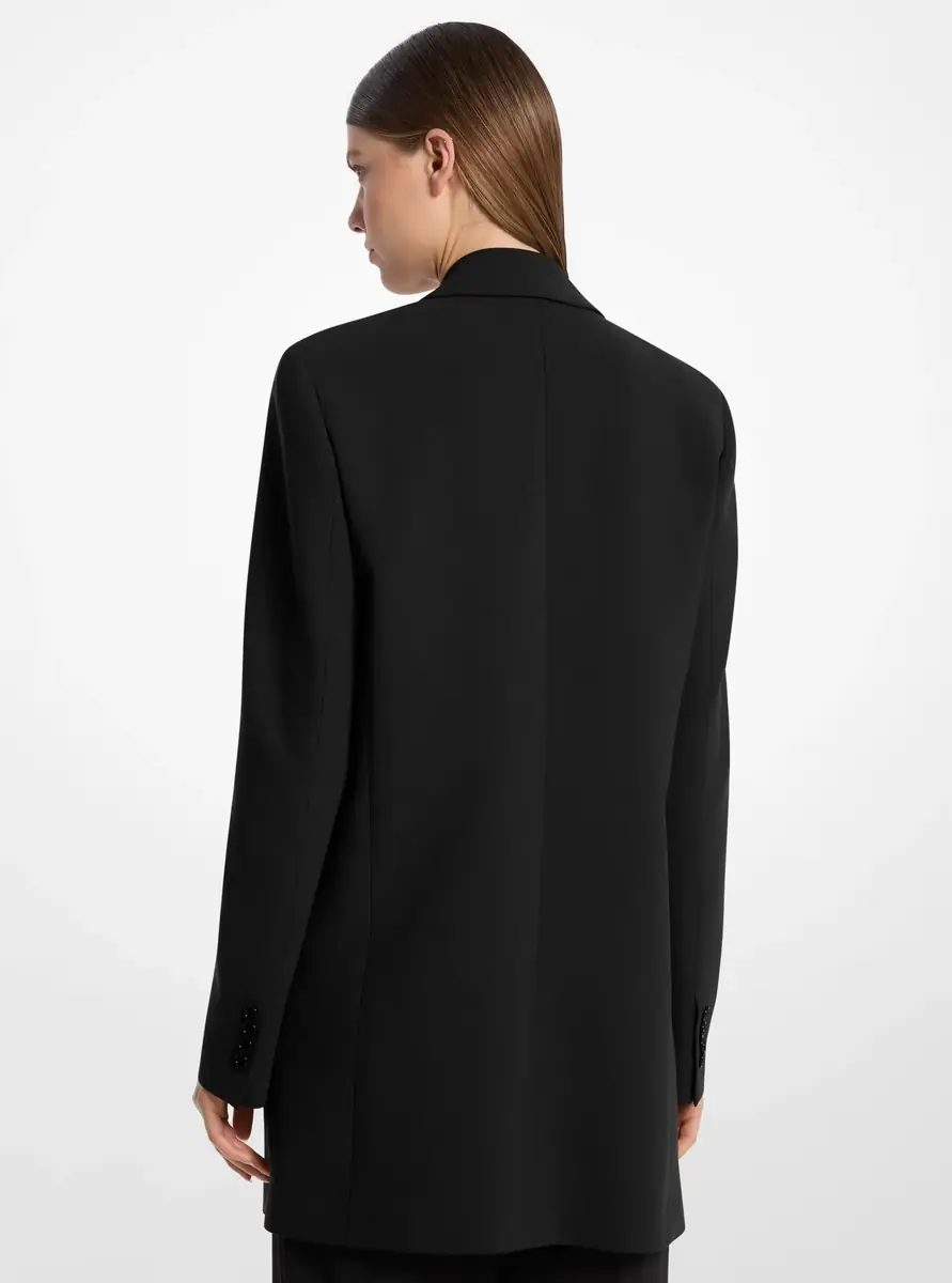 Michael Kors Collection Wool Serge Boyfriend Blazer in Black | Thumbnail 6 Michael Kors Collection Wool Serge Boyfriend Blazer in Black | Thumbnail 6