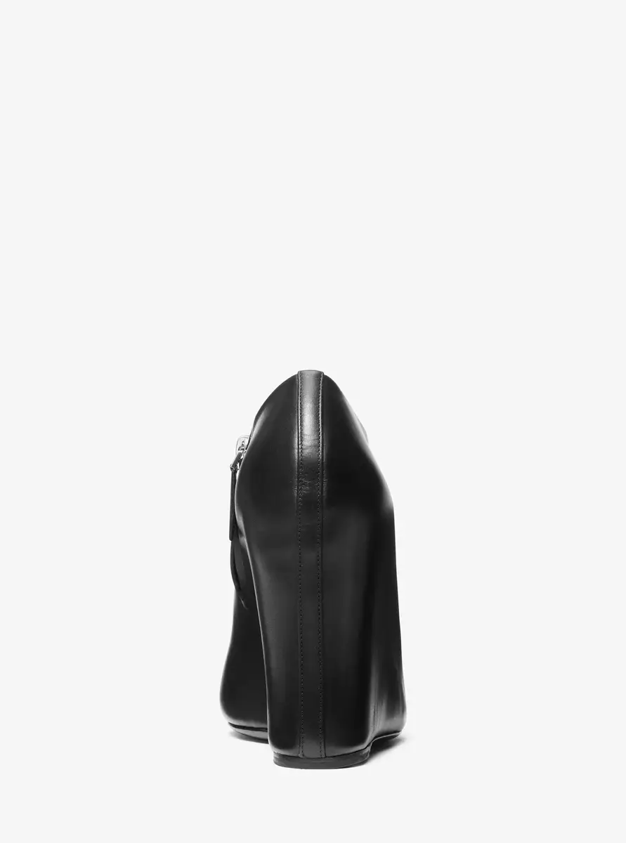 Michael Kors Collection Kasia Leather Wedge Ankle Boot in Black | Thumbnail 9 Michael Kors Collection Kasia Leather Wedge Ankle Boot in Black | Thumbnail 9