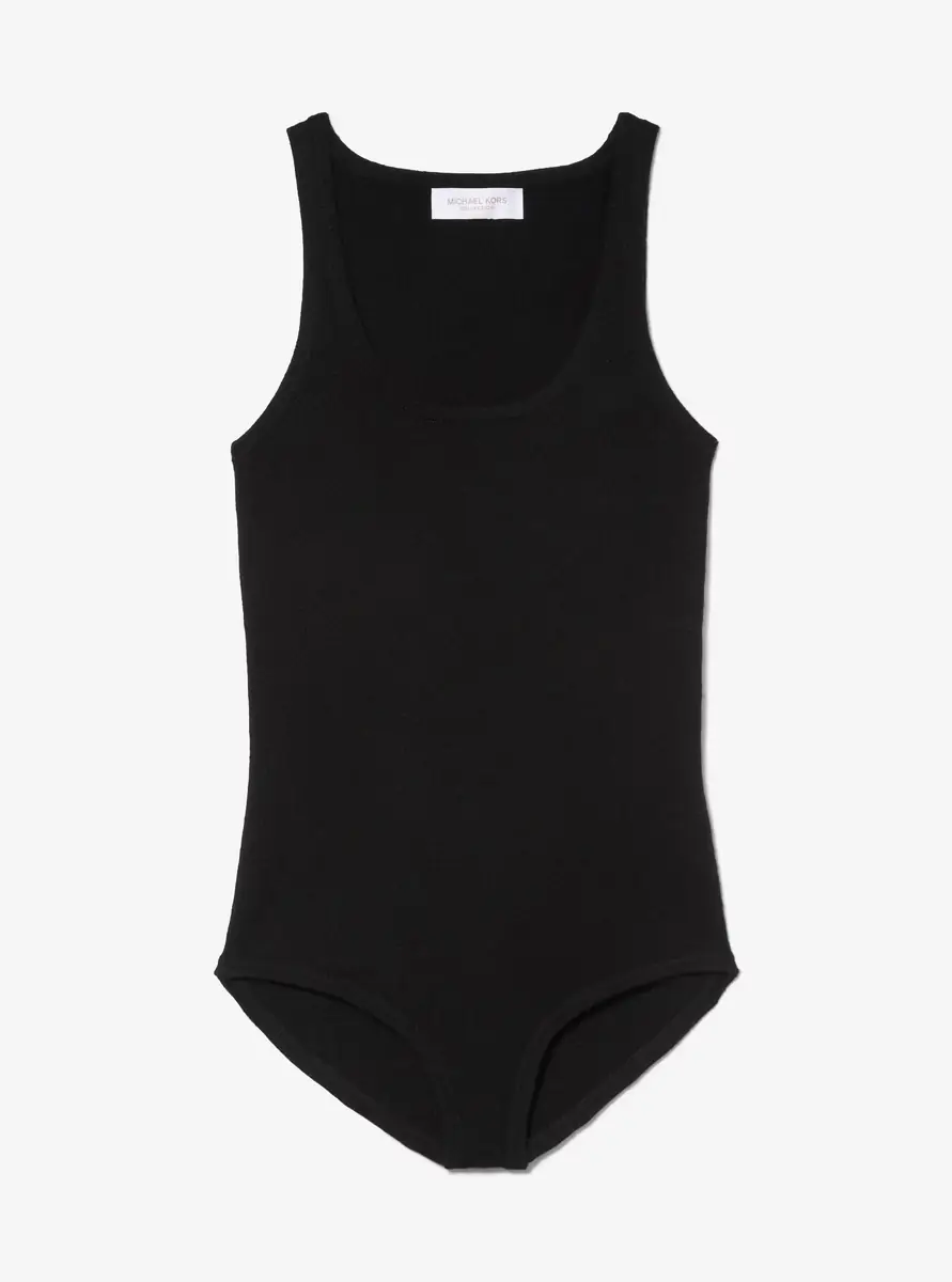 Michael Kors Collection Stretch Cashmere Bodysuit in Black | Thumbnail 8 Michael Kors Collection Stretch Cashmere Bodysuit in Black | Thumbnail 8