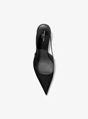 Michael Kors Collection Emma Leather Slingback Pump in Black | Thumbnail 2 Michael Kors Collection Emma Leather Slingback Pump in Black | Thumbnail 2