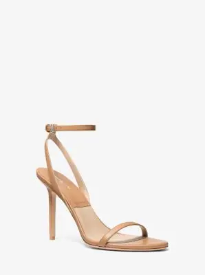 Michael Kors Collection Gwyneth Leather Sandal in Natural | Thumbnail 3 Michael Kors Collection Gwyneth Leather Sandal in Natural | Thumbnail 3
