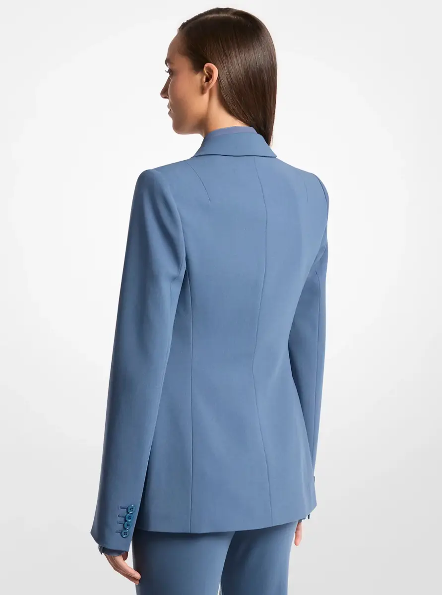 Michael Kors Collection Tyler Stretch Wool Crepe Blazer in Purple | Thumbnail 6 Michael Kors Collection Tyler Stretch Wool Crepe Blazer in Purple | Thumbnail 6
