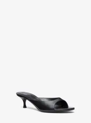 Michael Kors Collection Arianna Leather Mule in | Thumbnail 4 Michael Kors Collection Arianna Leather Mule in | Thumbnail 4