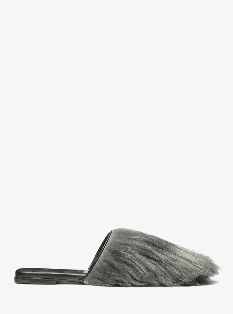 Michael Kors Collection Liisa Shearling Slipper in Grey | Thumbnail 7 Michael Kors Collection Liisa Shearling Slipper in Grey | Thumbnail 7