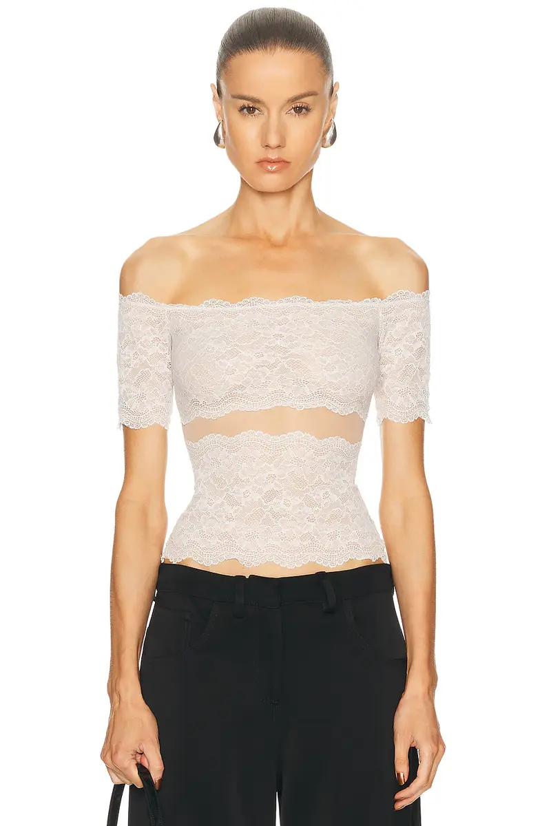 BLUMARINE Off The Shoulder Top | Image 1 BLUMARINE Off The Shoulder Top | Image 1