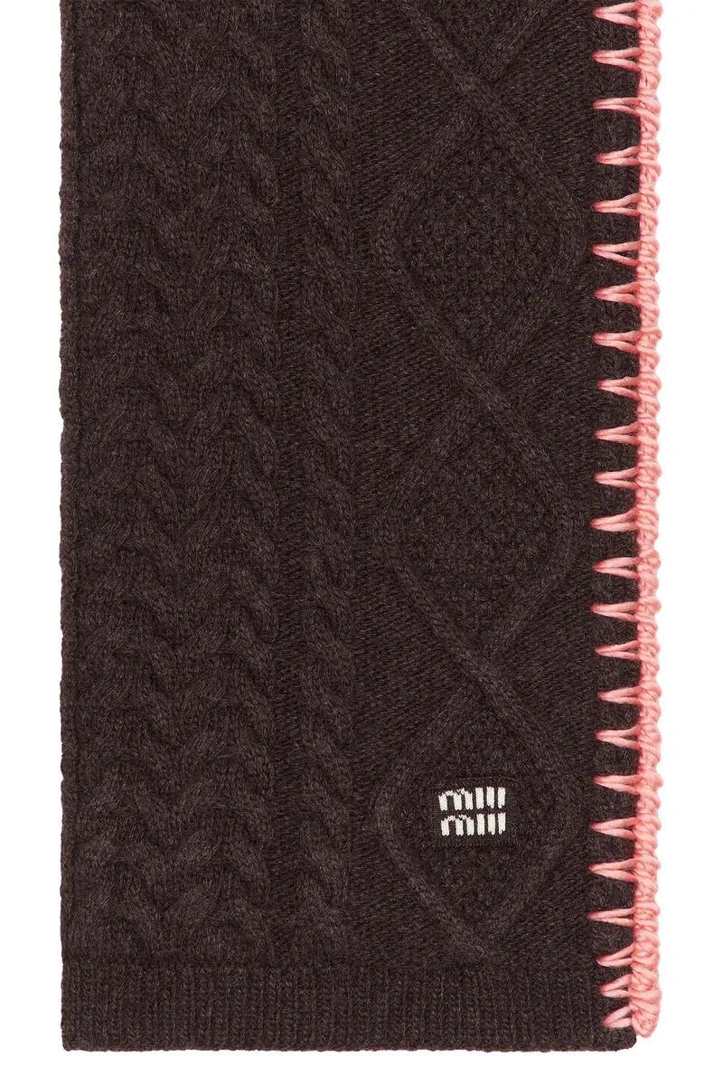 Miu Miu Maglia Aran Scarf | Thumbnail 4 Miu Miu Maglia Aran Scarf | Thumbnail 4