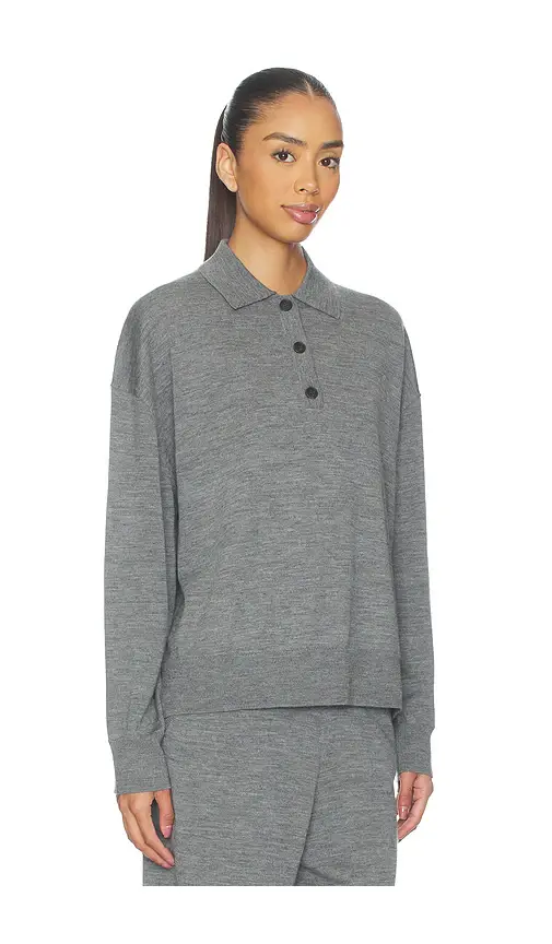 ANINE BING Lee Polo Sweater | Thumbnail 2 ANINE BING Lee Polo Sweater | Thumbnail 2