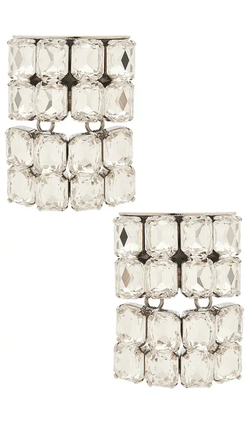 AREA Crystal Pave Earrings | Image 1 AREA Crystal Pave Earrings | Image 1
