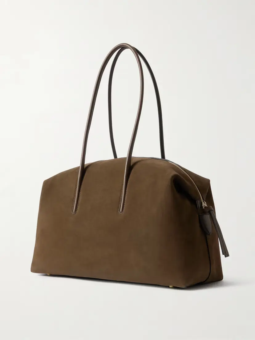 DeMellier The Stockholm Large Leather-trimmed Suede Tote | Thumbnail 3 DeMellier The Stockholm Large Leather-trimmed Suede Tote | Thumbnail 3