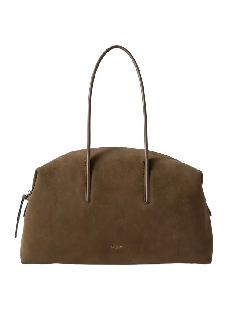 DeMellier The Stockholm Large Leather-trimmed Suede Tote | Image 1 DeMellier The Stockholm Large Leather-trimmed Suede Tote | Image 1