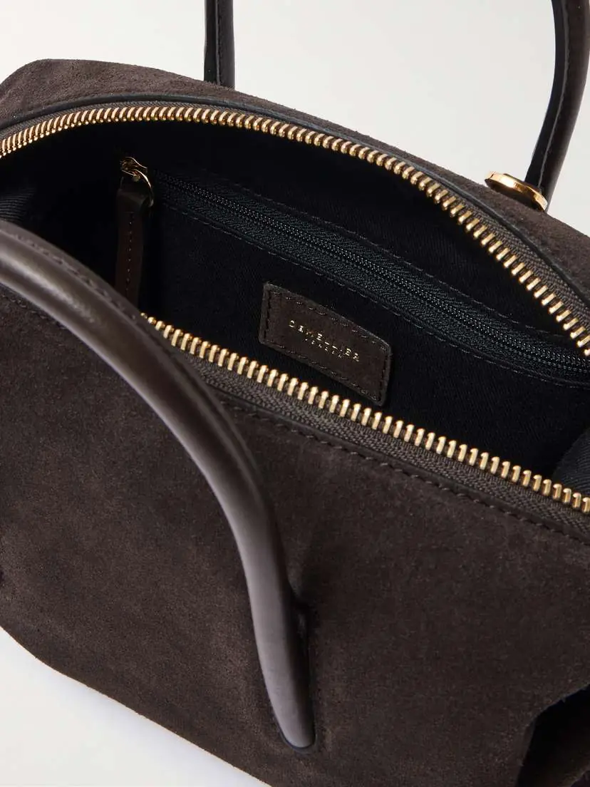 DeMellier The Stockholm Small Leather-trimmed Suede Tote | Thumbnail 5 DeMellier The Stockholm Small Leather-trimmed Suede Tote | Thumbnail 5
