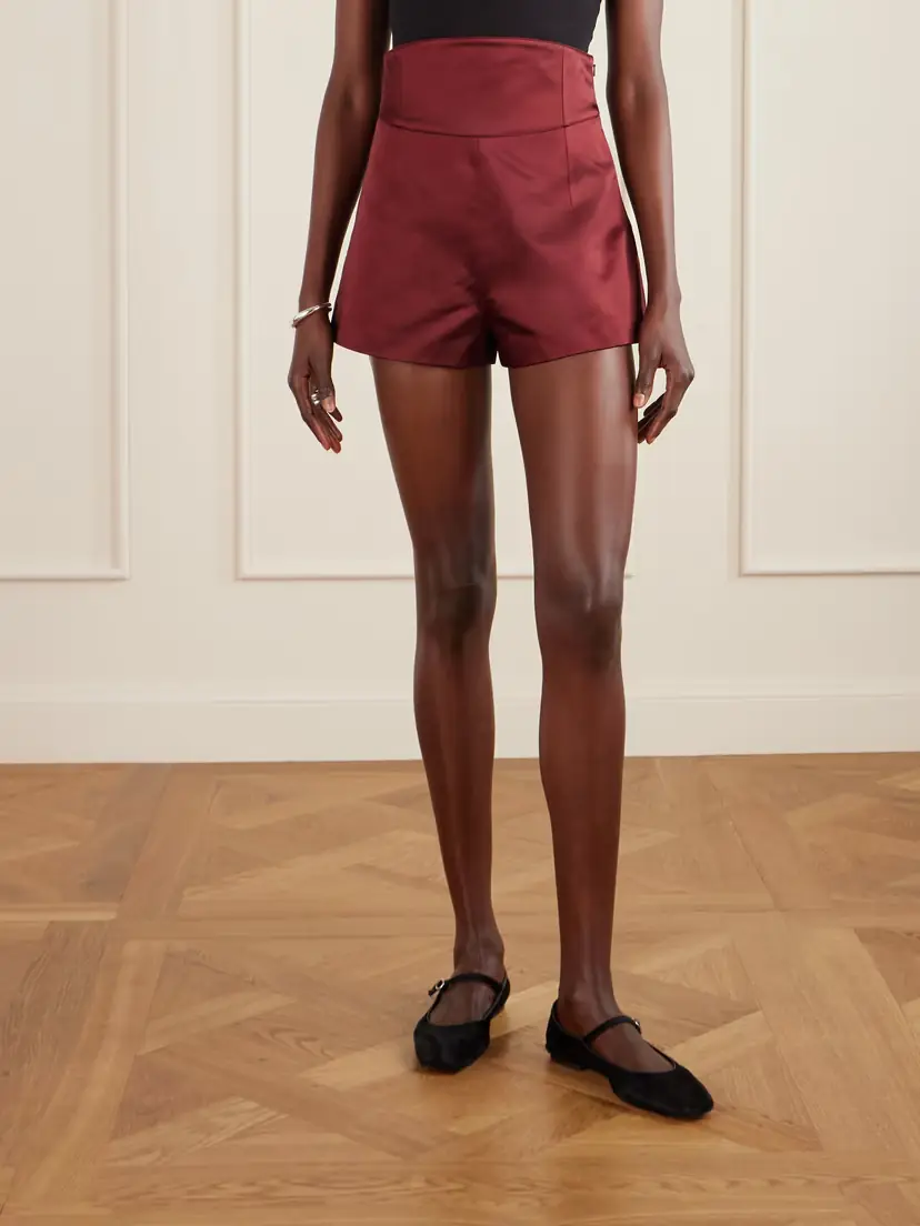 LIBEROWE Verdie Cotton-blend Duchesse-satin Shorts | Thumbnail 3 LIBEROWE Verdie Cotton-blend Duchesse-satin Shorts | Thumbnail 3