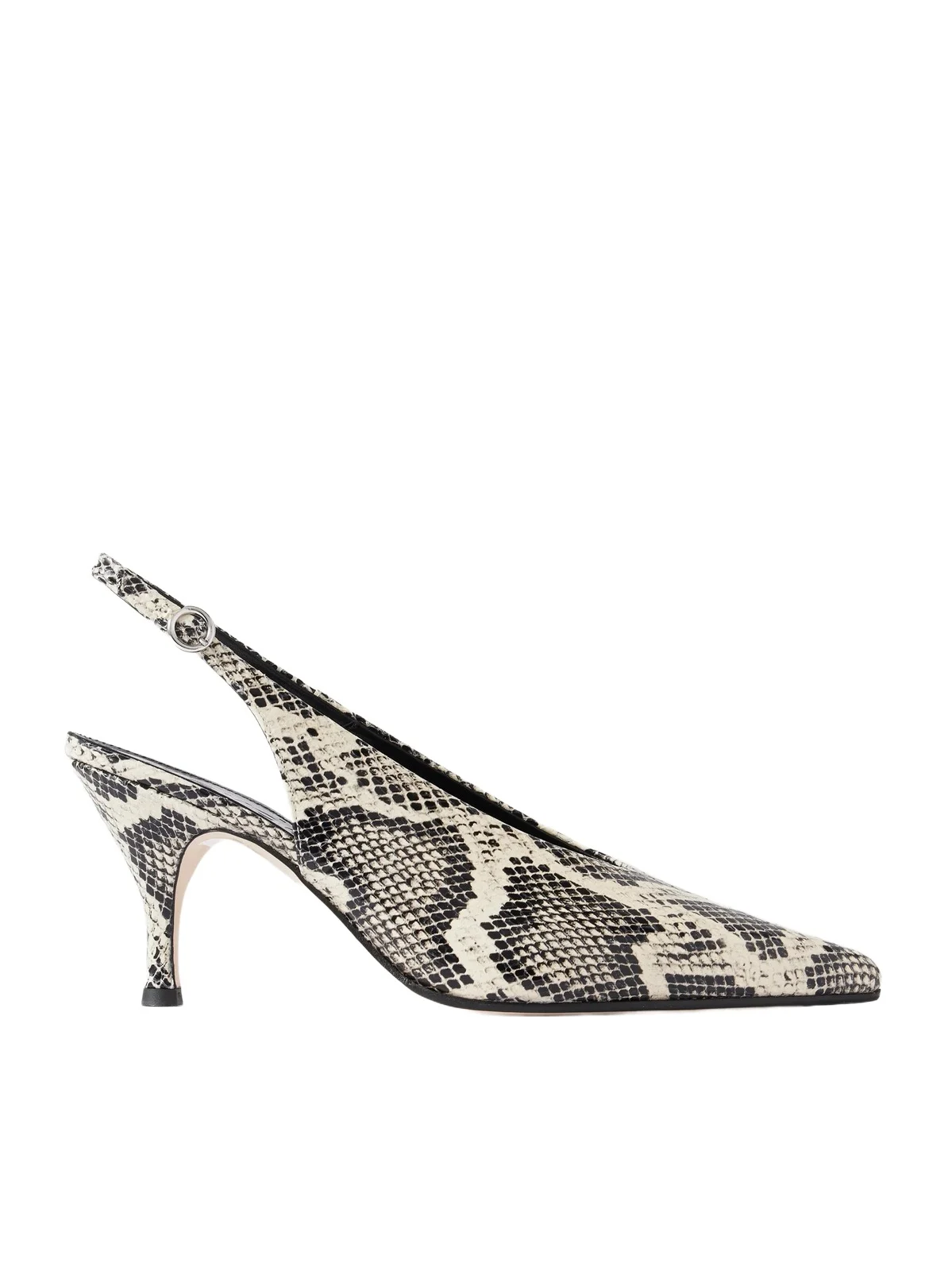 Carla Snake-effect Leather Slingback Pumps Carla Snake-effect Leather Slingback Pumps