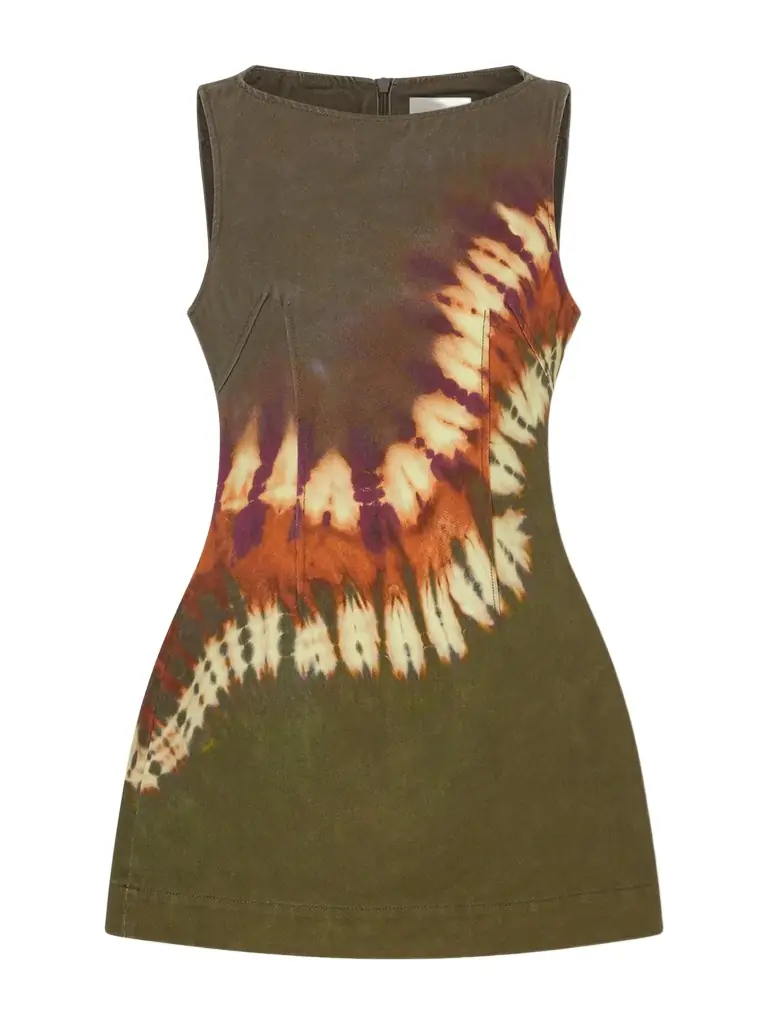 ALÉMAIS Marilyn Tie-dye Denim Mini Dress | Image 1 ALÉMAIS Marilyn Tie-dye Denim Mini Dress | Image 1