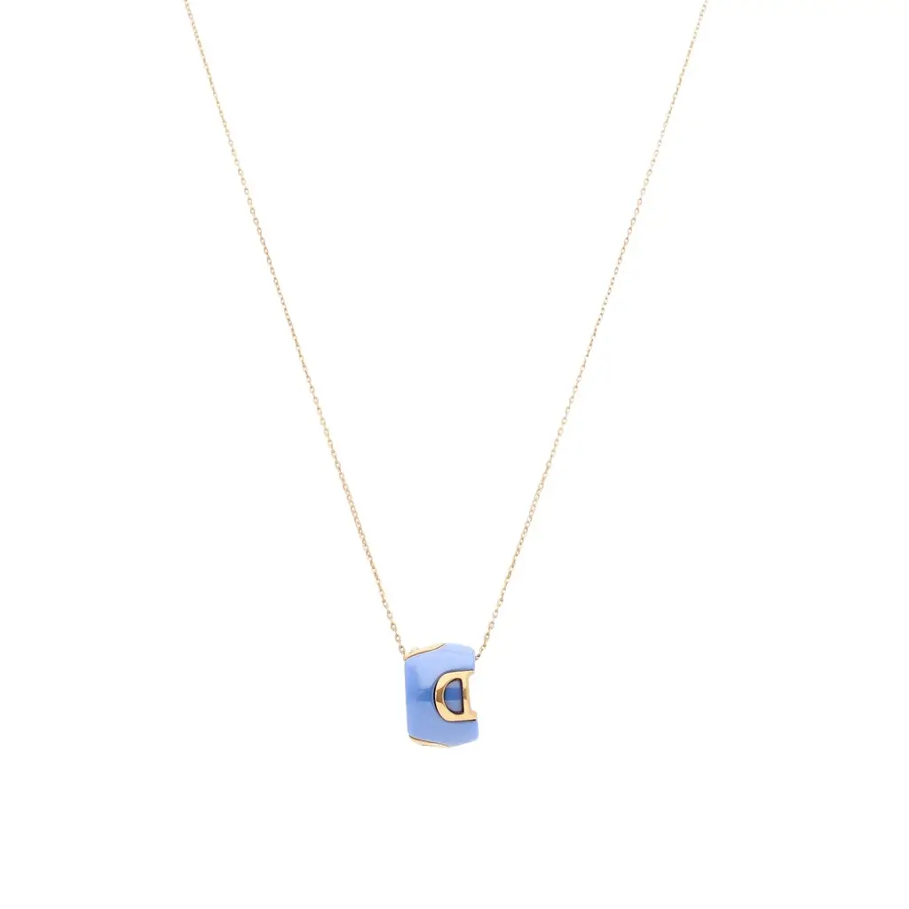 Damiani Damiani D. Icon 18K Rose Gold & Blue Ceramic Diamond Pendant Necklace by The Solist